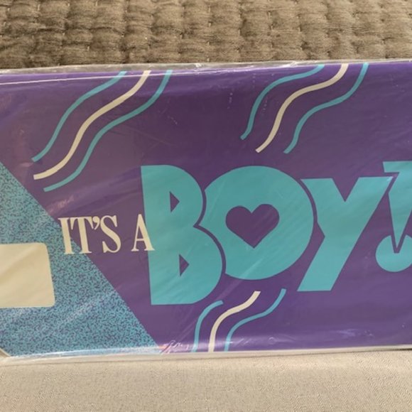 Other - "It's a Boy" vinyl magnetic mailbox cover NIB